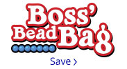 Save on our Boss' Bead Bag Sale. Only 5.99$.