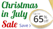 Save on our Christmas in July Sale with discounts up to 65% off.