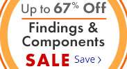 Save on our Findings and Components Sale with discounts up to 67% off.