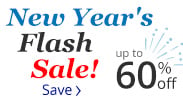 Save on our New Year's Flash Sale with discounts up to 60% off.